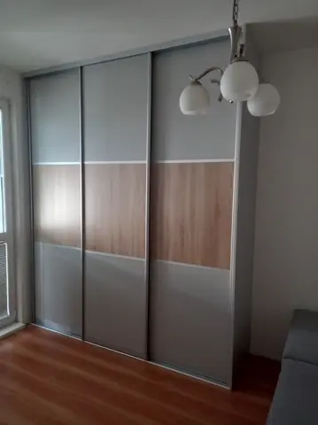 Posuvné dvere na mieru do obývačky s kombinovanou výplňou dverí, kombinácia dekorov