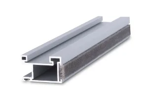 Rez strieborným hranatým profilom Minimax