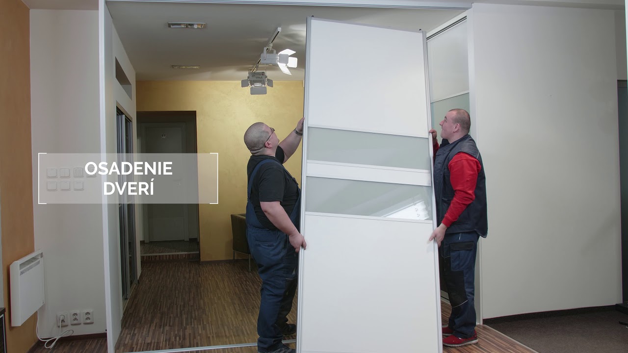 Osadenie posuvných dverí vstavanej skrine, videonávod