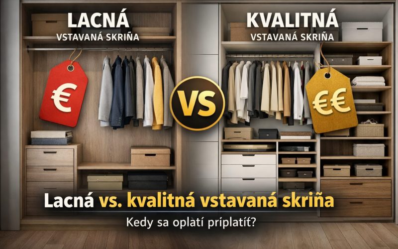 Lacná vs. kvalitná vstavaná skriňa – kedy sa oplatí priplatiť?