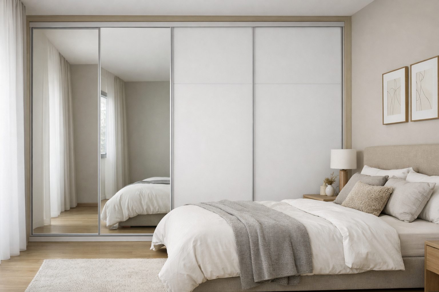 Vstavané skrine do spálne na mieru – moderný úložný priestor