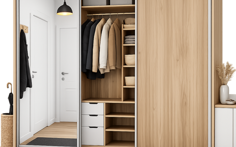 Vstavané skrine do chodby: ako využiť každý centimeter